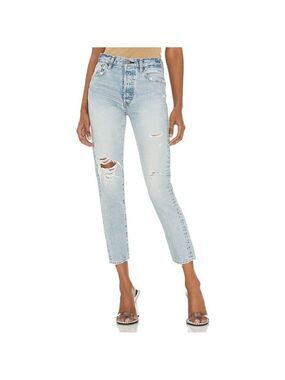 Nwt Moussy | Melvin High Waist Tapered in Light Blue
